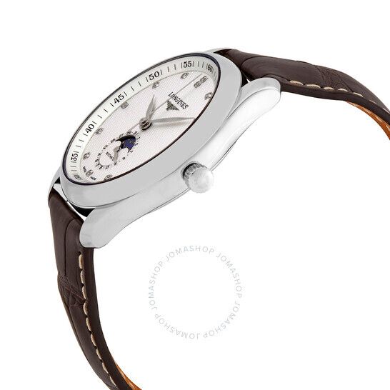 마스터 오토매틱 다이아몬드 실버 다이얼 남성 시계 Longines Master Automatic Diamond Silver Dial Men's Watch L2.909.4.77.3 L2.909.4.77.3