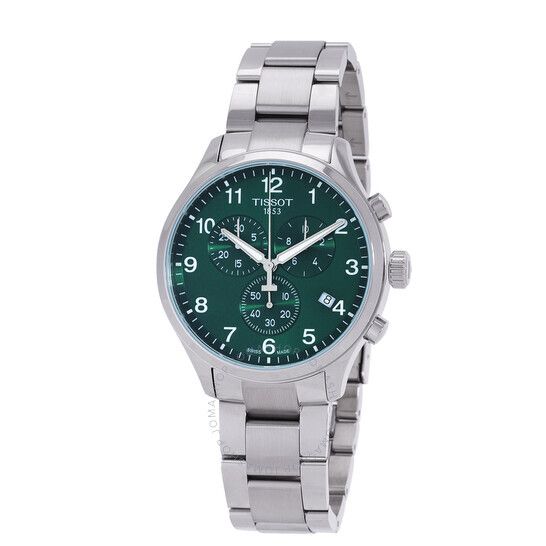 클래식 쿼츠 그린 다이얼 남성 시계 Tissot Chrono XL Classic Quartz Green Dial Men's Watch T116.617.11.092.00 T116.617.11.092.00