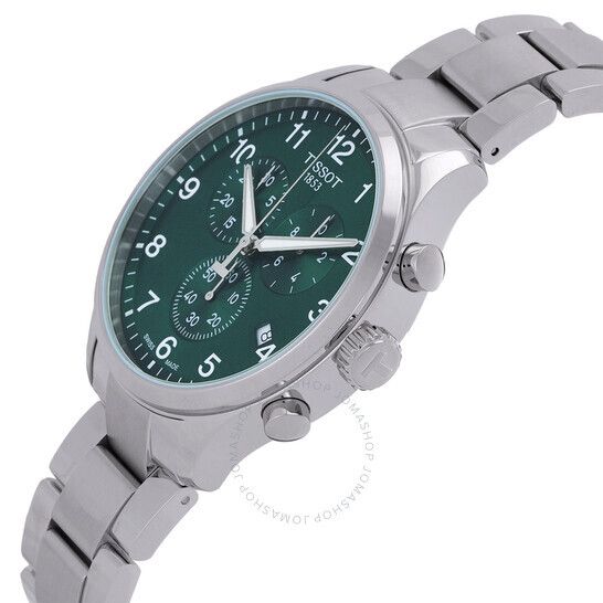 클래식 쿼츠 그린 다이얼 남성 시계 Tissot Chrono XL Classic Quartz Green Dial Men's Watch T116.617.11.092.00 T116.617.11.092.00