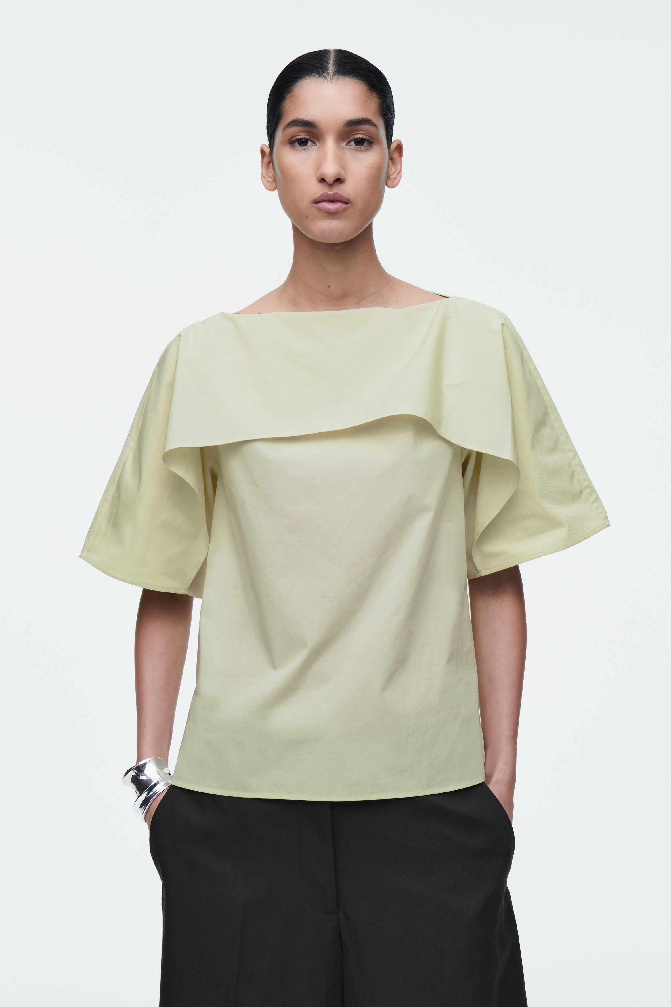 드레이프 코튼 탑 DRAPED COTTON TOP 1275373002