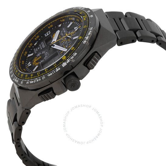 시티즌 크로노그라프 블랙 다이얼 남성 시계 Citizen Promaster Skyhawk A-T Chronograph GMT Black Dial Men's Watch JY8127-59E JY8127-59E
