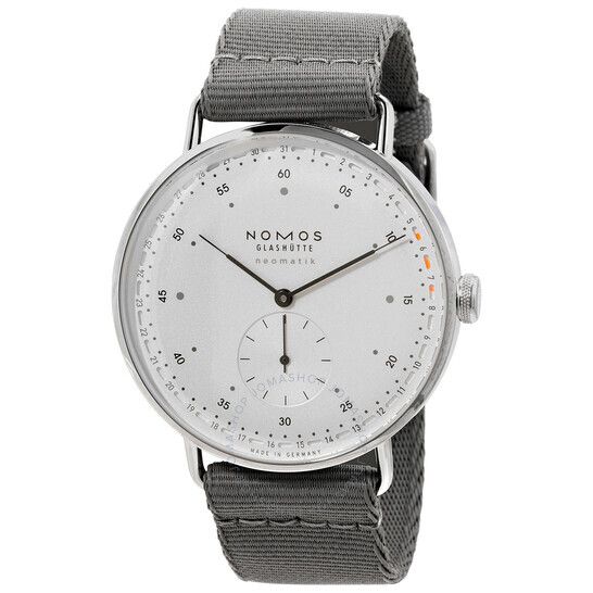 메트로 오토매틱 화이트 다이얼 남성 시계 Nomos Metro Neomatik Automatic White Dial Men's Watch 1165 1165