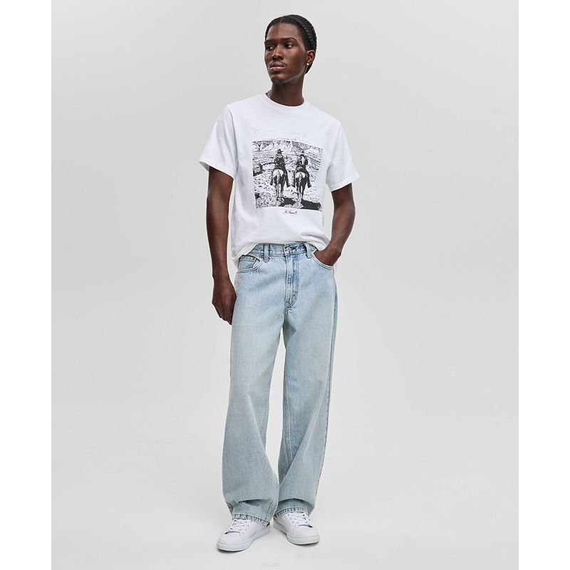 리바이스(Levis) | 남성 릴렉스 핏 숏 슬리브 그래픽 티셔츠 Mens Relaxed Fit Short Sleeve Graphic T-Shirt 21031156 Sunset Riders... 