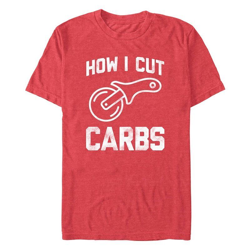 남성 숏 슬리브 티셔츠 Men's Cuttin Carbs Short Sleeve T-Shirt 22413369 Red heather
