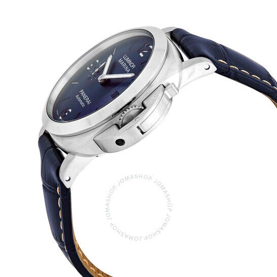 오토매틱 블루 다이얼 남성 시계 Panerai Luminor Marina Automatic Blue Dial Men's Watch PAM01313 PAM01313
