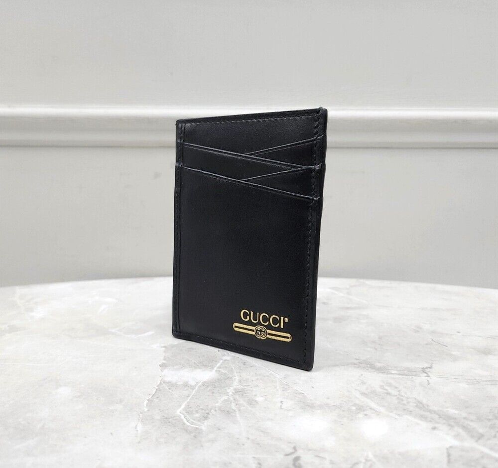 Gucci Black Logo Card Holder 94578717 | eBay