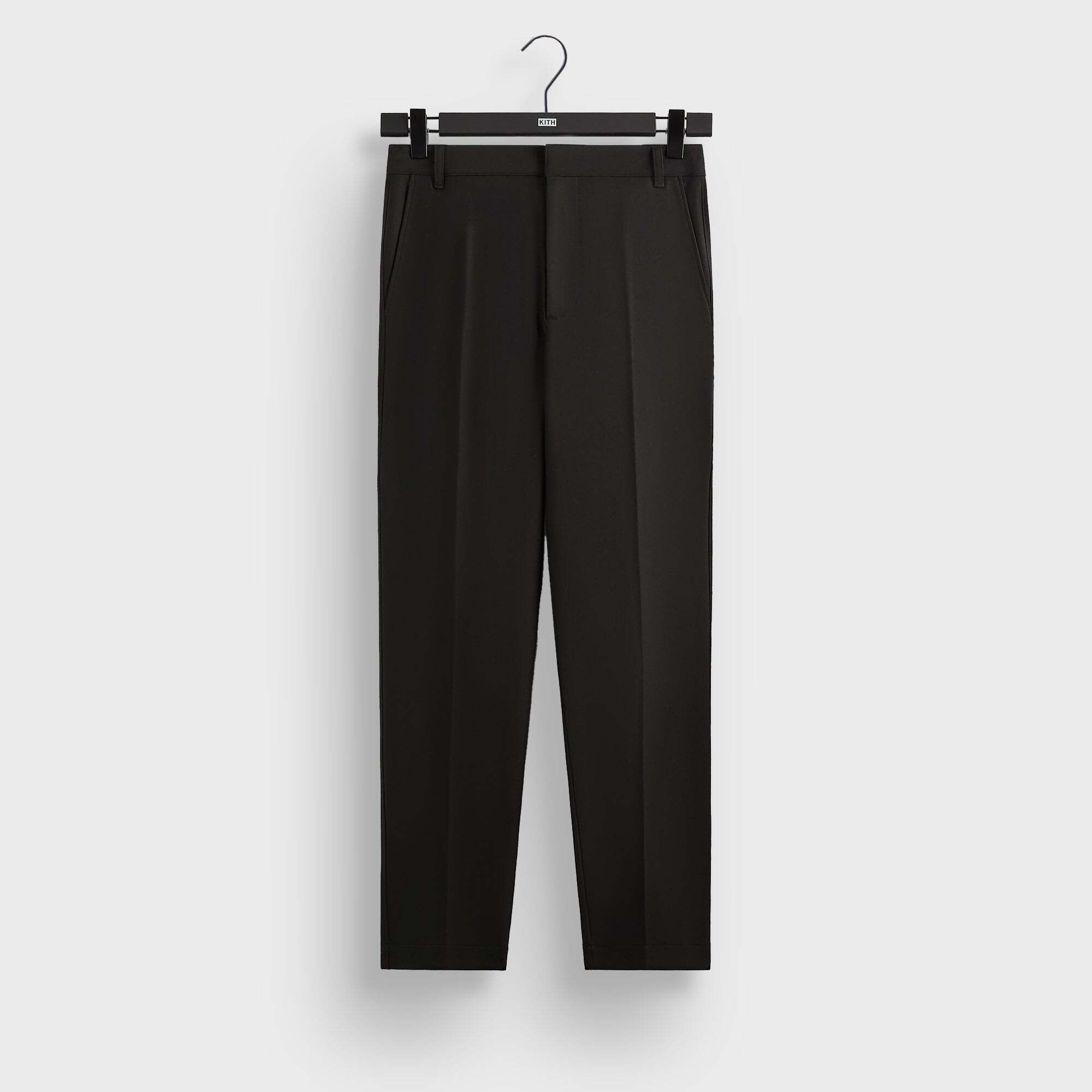 더블 바지 블랙 Kith Double Weave Lance Trouser - Black 8284978315392