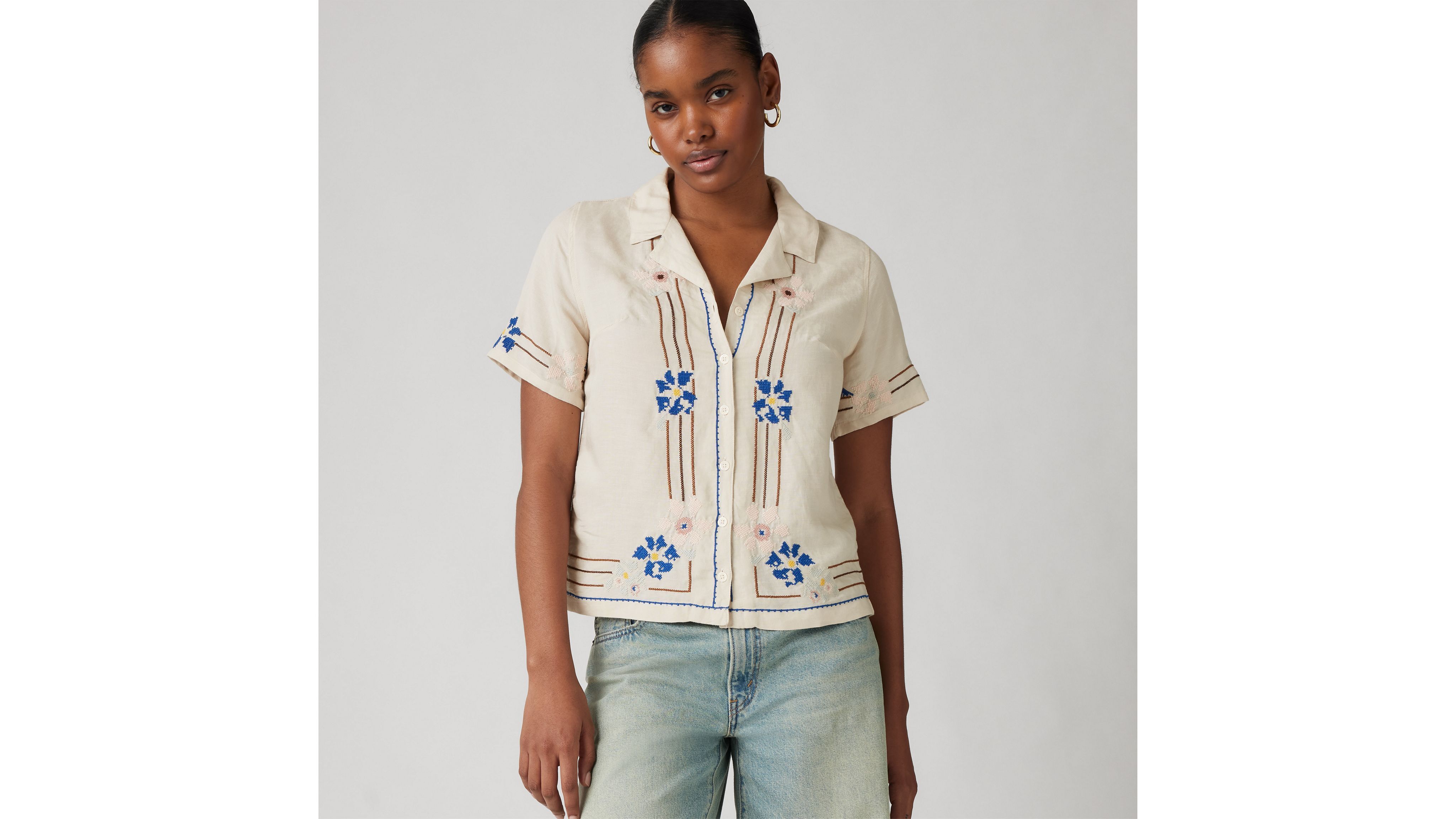 소니 린넨 블렌드 셔츠 Sonny Linen Blend Camp Shirt 001M00001