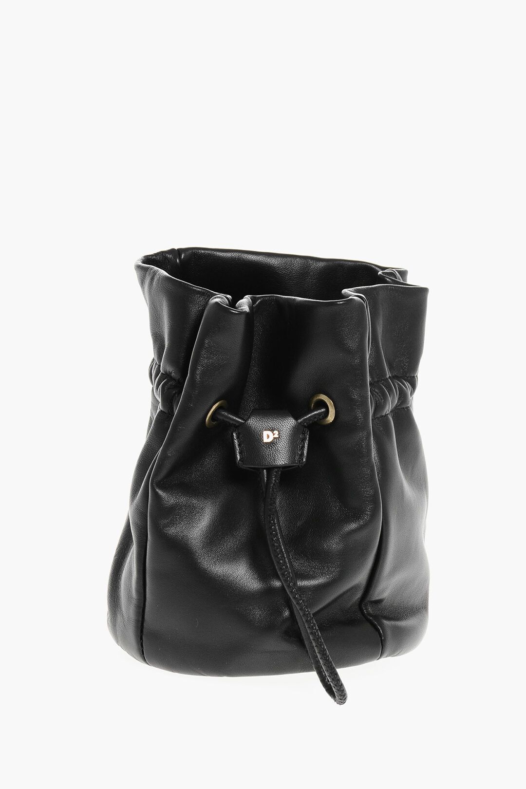 가죽 버킷 가방 드로우스트링 Leather Bucket Bag with Drawstring 652845