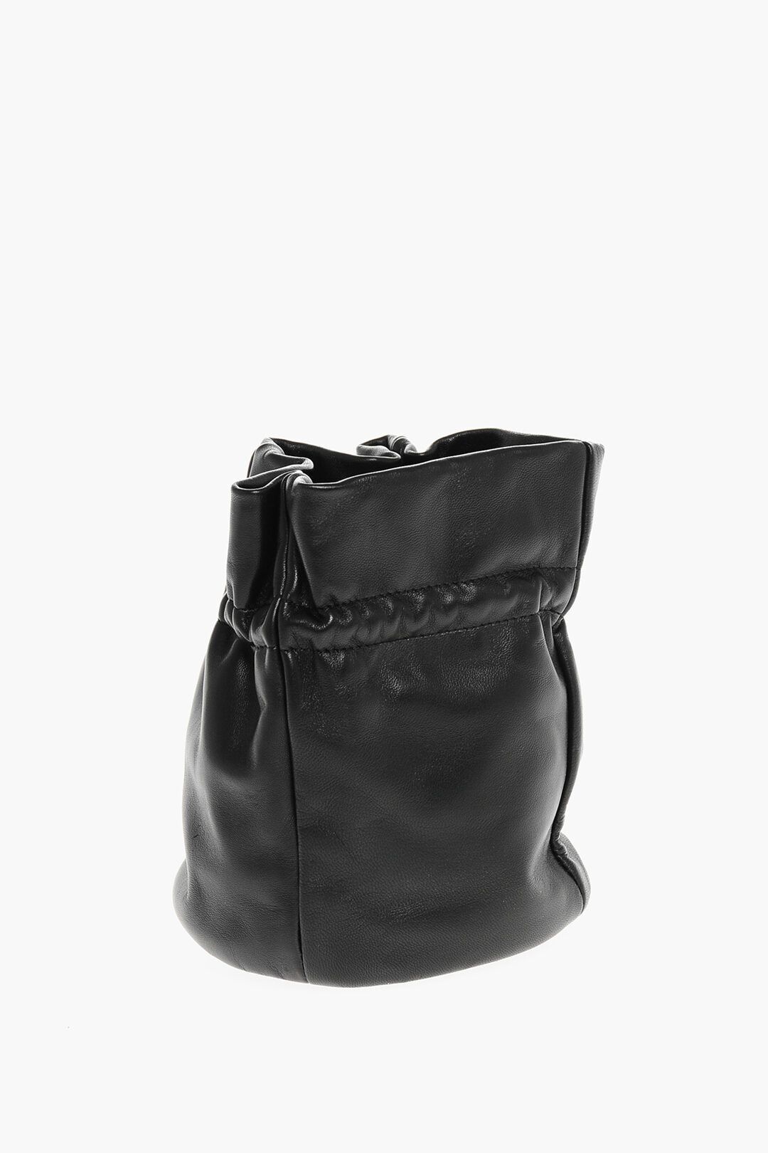 가죽 버킷 가방 드로우스트링 Leather Bucket Bag with Drawstring 652845