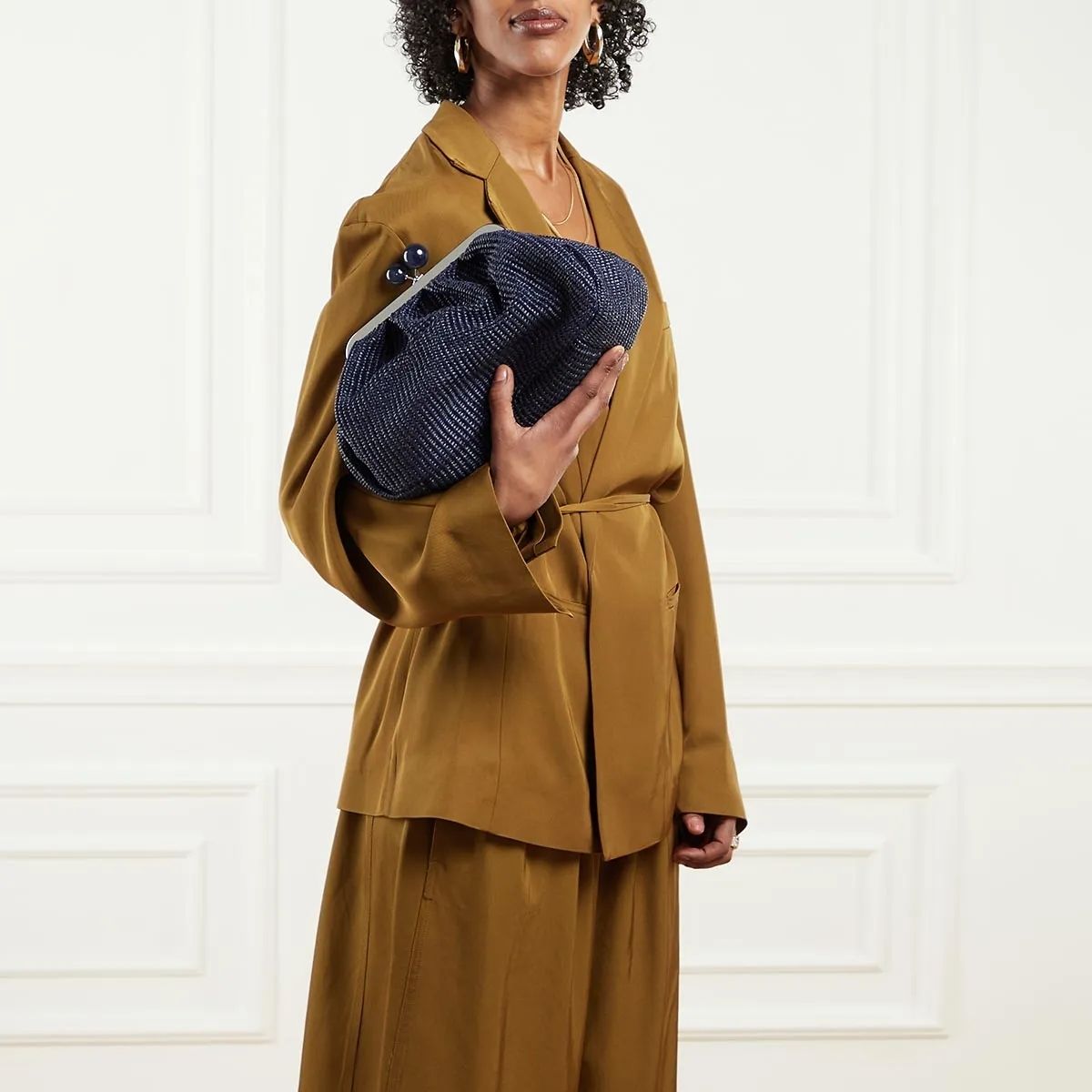 위켄드 막스 마라 클러치 WEEKEND Max Mara Fortuna Blu Marino                        Clutch A0478637