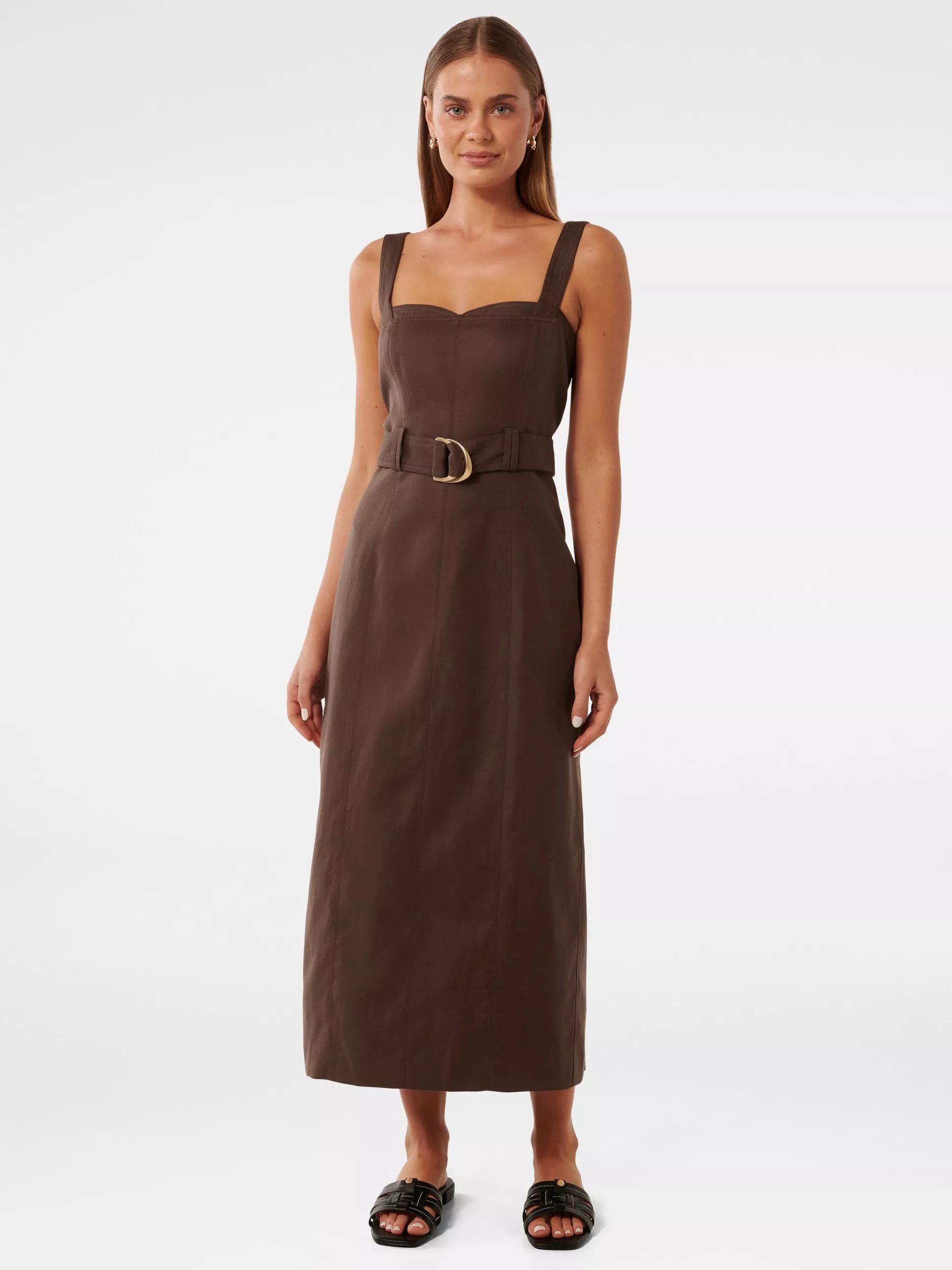 스티치 드레스 초콜릿 Taylor Stitch Column Dress, Chocolate 113667276