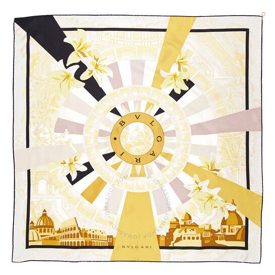 헤리티지 실크 트윌 스퀘어 스카프 Bvlgari Heritage Silk Twill Square Scarf 245873