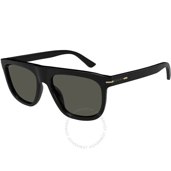 구찌 그레이 남성 선글라스 Gucci Grey Browline Men's Sunglasses GG1726S 001 56 GG1726S 001 56