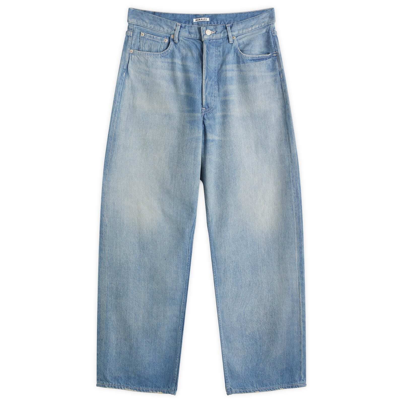 라이트 데님 와이드 팬츠 Selvedge Faded Light Denim Wide Pants A25SP03DE-LIN Light Indigo