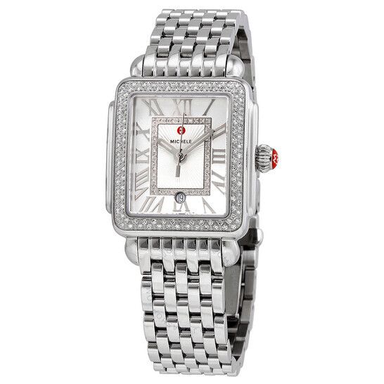 매디슨 미드 쿼츠 여성 시계 Michele Deco Madison Mid Quartz Ladies Watch MWW06G000001 MWW06G000001