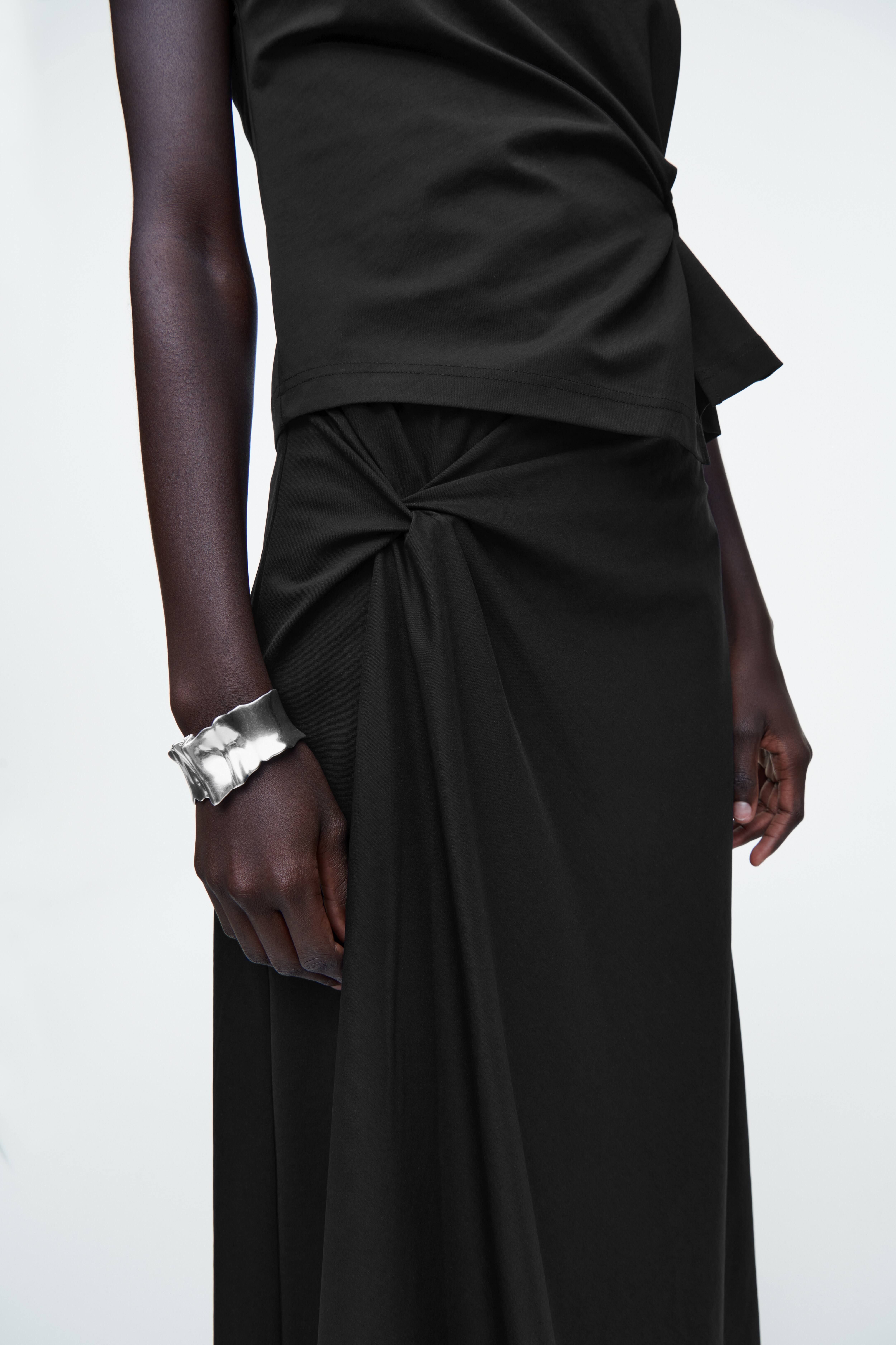 미디 스커트 TWIST-DETAIL MIDI SKIRT 1282759001