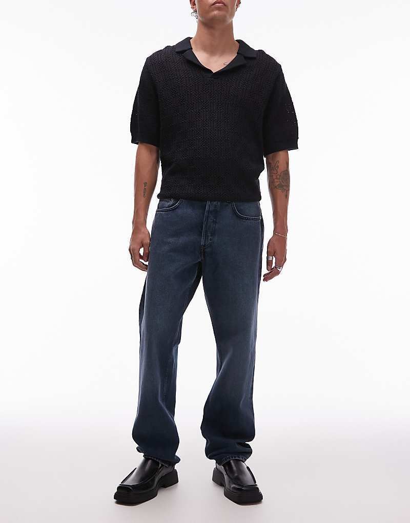 데님 ARKET   Ocean   Jeans in verwaschenem Mittelblau mit lockerem, geradem Schnitt 207161352Verwaschenes Mittelblau