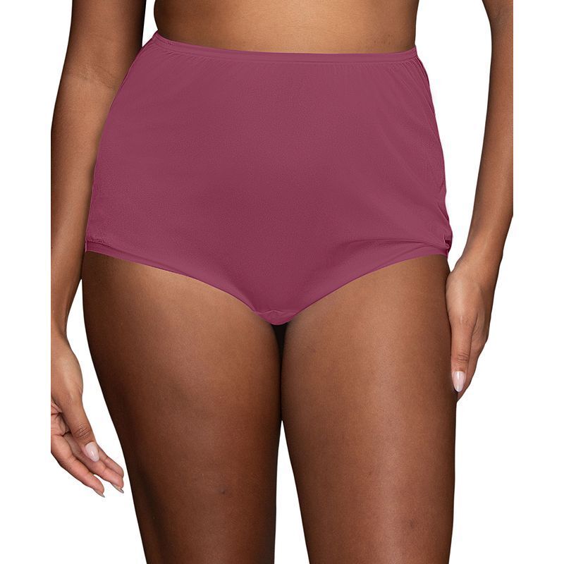 나일론 풀 Perfectly Yours Ravissant Nylon Full Brief Underwear 15712, Extended Sizes 607027 Raspberry Haze