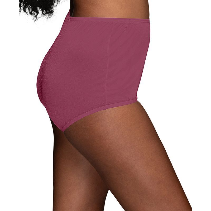 나일론 풀 Perfectly Yours Ravissant Nylon Full Brief Underwear 15712, Extended Sizes 607027 Raspberry Haze