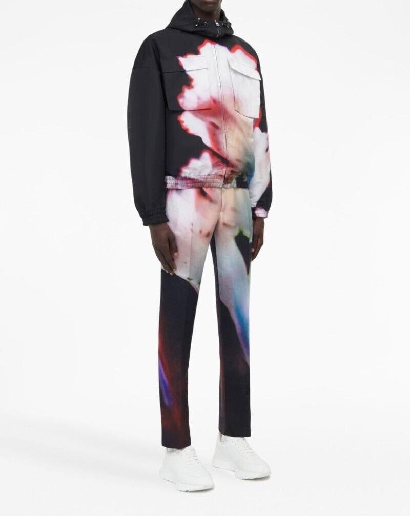 플로랄 프린트 바람막이 알렉산더 맥퀸 남성 FLORAL PRINT WINDBREAKER 자켓 749857QVR598500