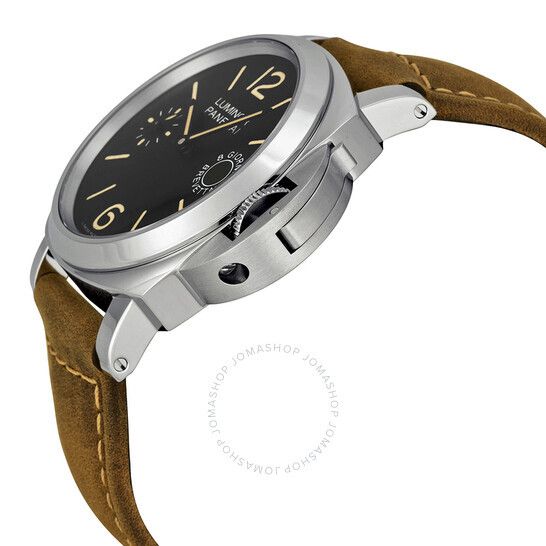 블랙 다이얼 가죽 남성 시계 Panerai Luminor Marina Black Dial Tan Leather Men's Watch PAM00590 PAM00590