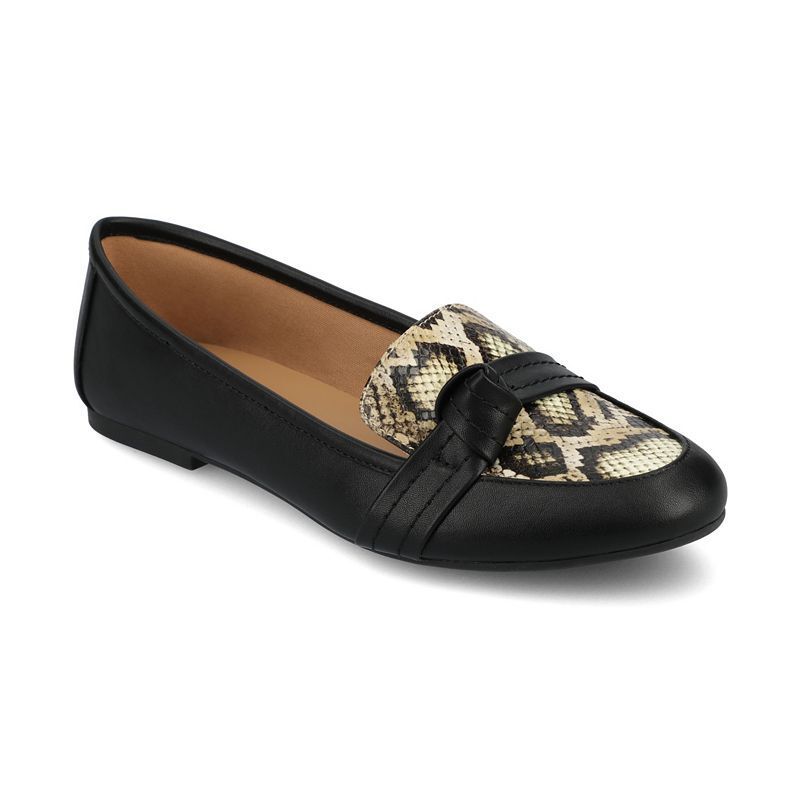 여성 슬립 플랫슈즈 Women's Marci Slip On Flats 9988005 Snake