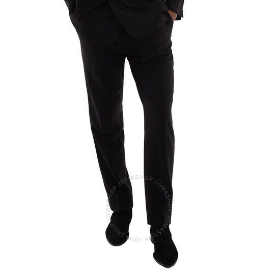 버버리 블랙 울 테일러드 바지 Burberry Black Pemberton Wool-Blend Tailored Trousers 8050889