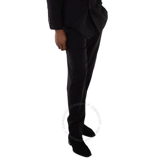 버버리 블랙 울 테일러드 바지 Burberry Black Pemberton Wool-Blend Tailored Trousers 8050889