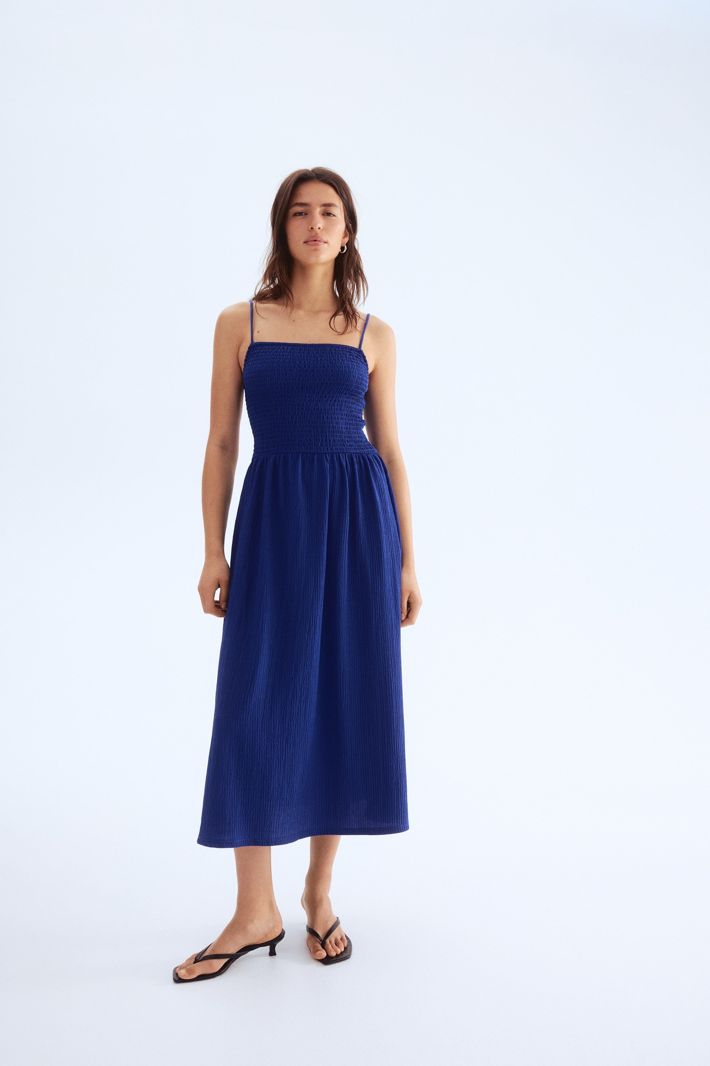 스모크드 드레스 Smocked strappy dress 1283256005