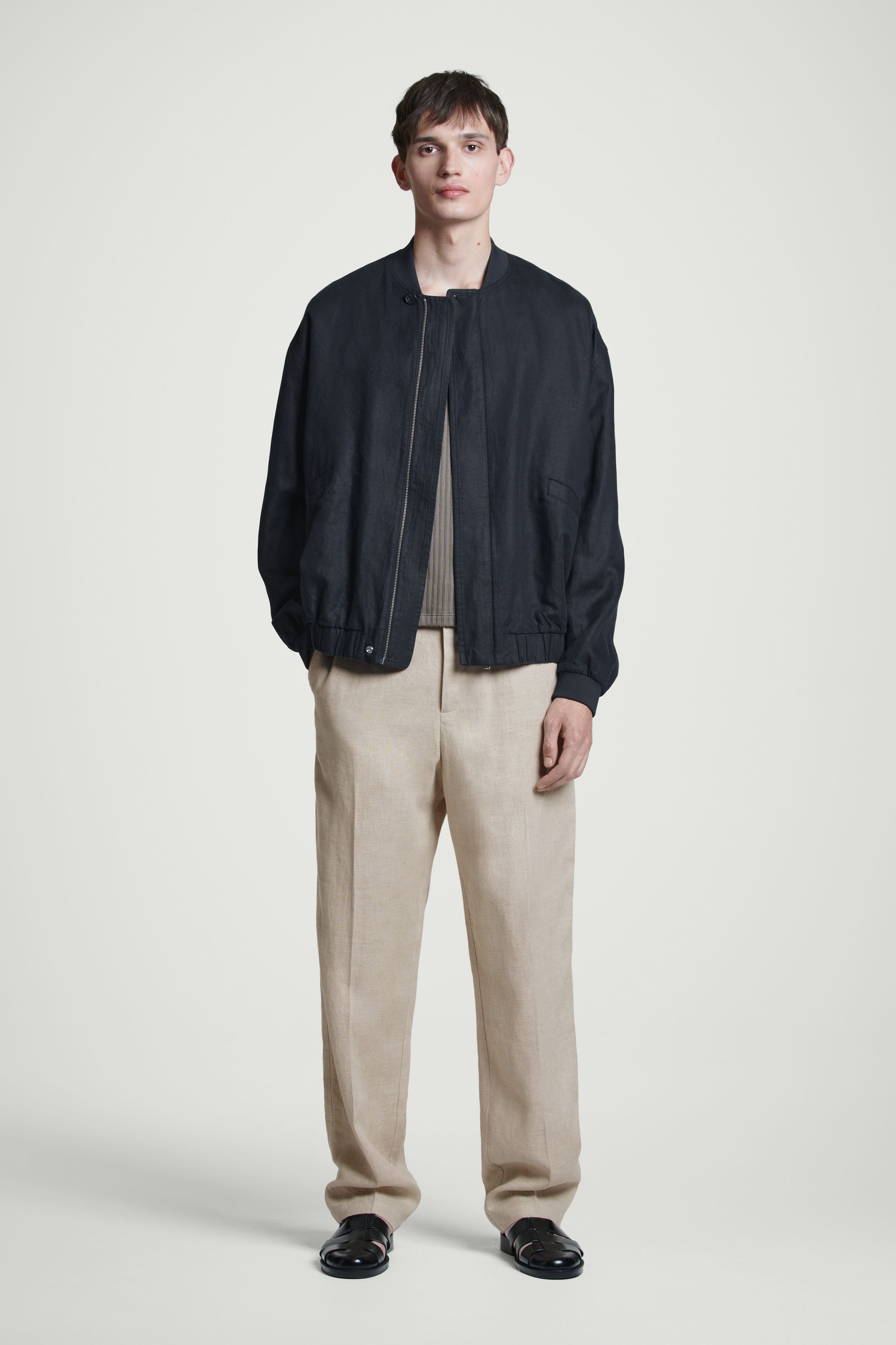 린넨 봄버 자켓 LINEN BOMBER JACKET 1263868002