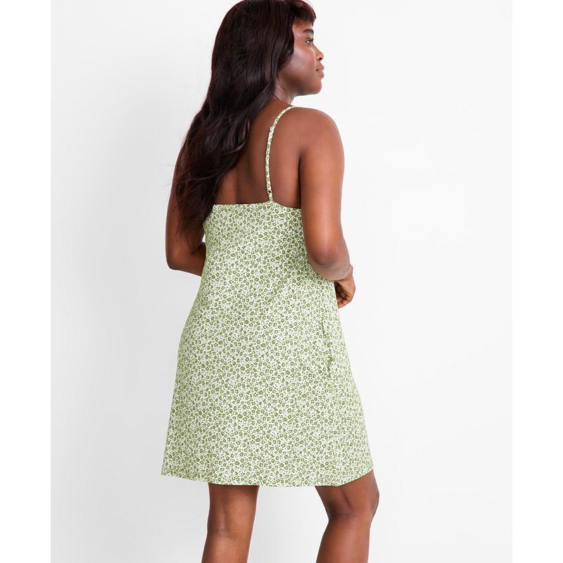 여성 솔리드 슈미즈 Women's Solid Shelf-Bra Chemise, Exclusively at Macy's 20767149 Scallion