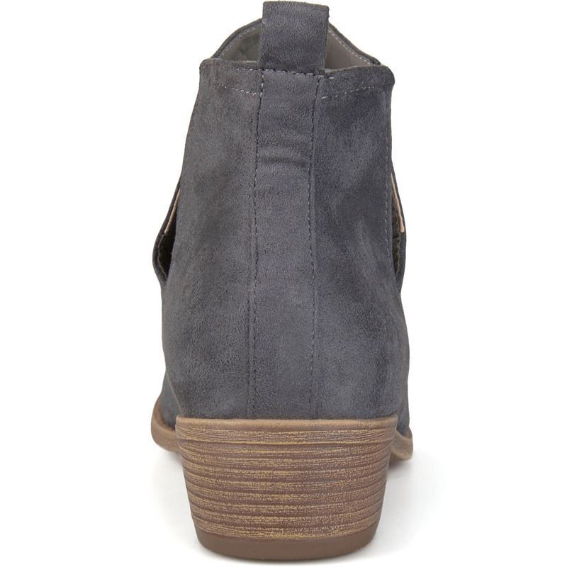 여성 앵클 힐 부티 Women's Rimi Notched Ankle Stacked Heel Booties 9269510 Grey