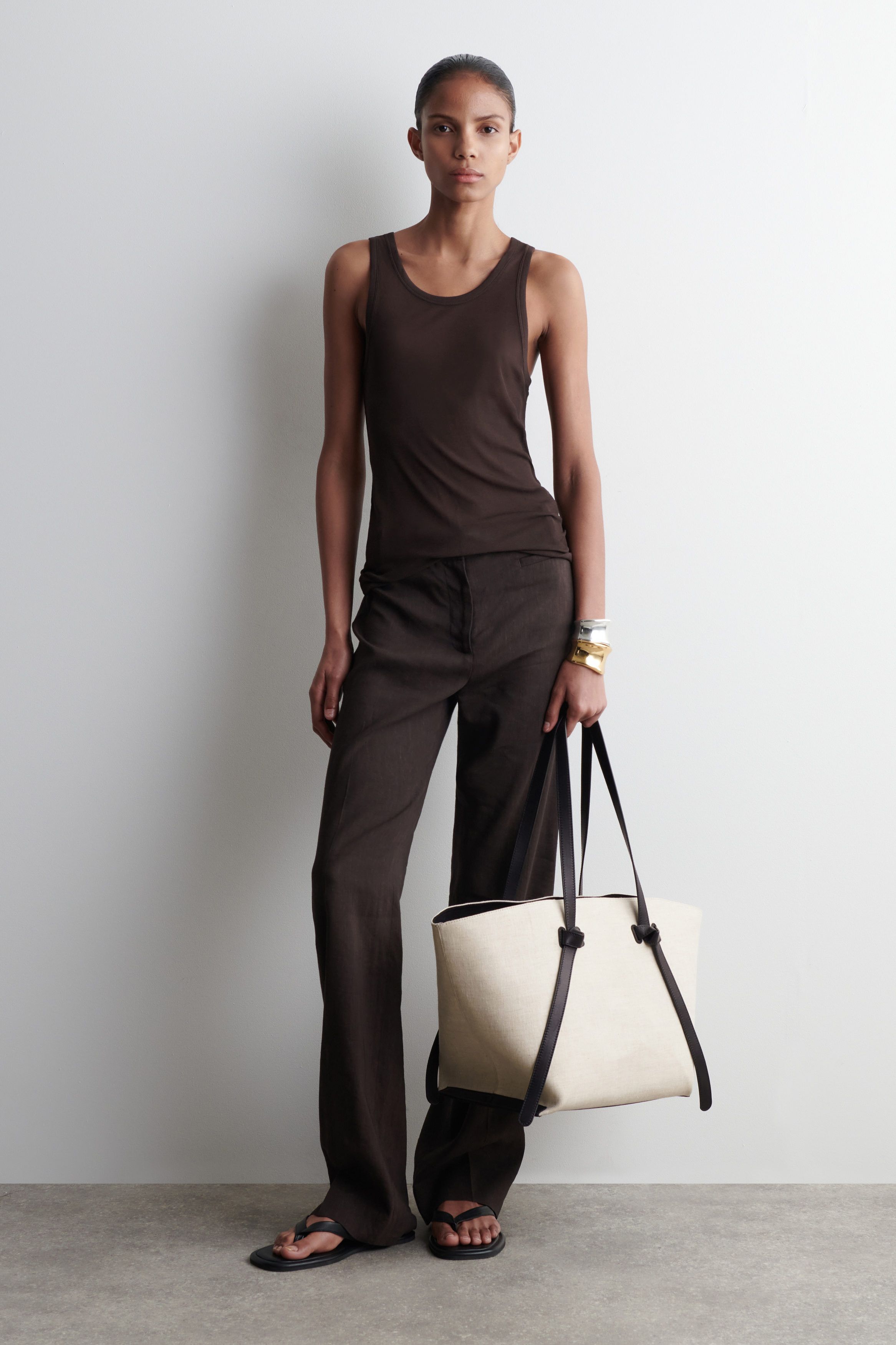 토트 가방 린넨 PINCH TOTE BAG - LINEN 1289041001