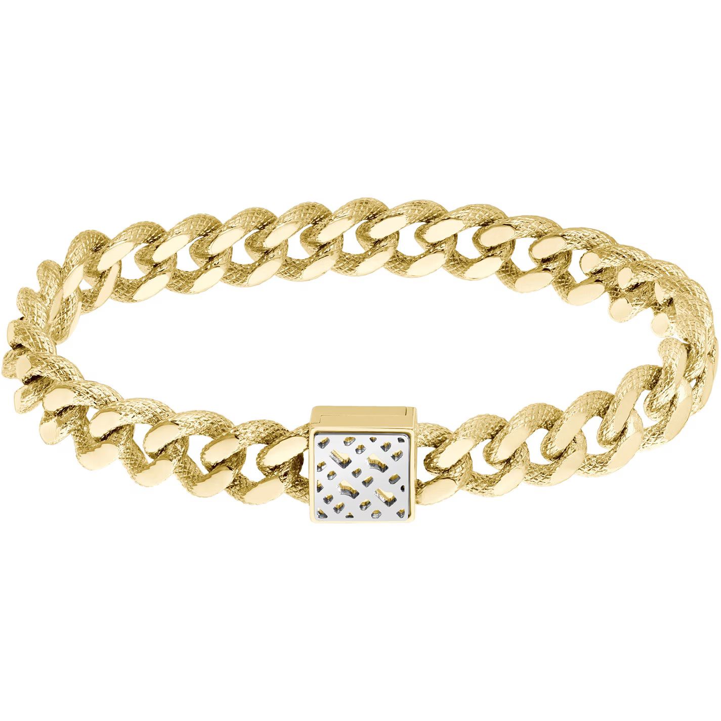 여성 보스 라이트 옐로우 골드 팔찌 Ladies BOSS Caly Light Yellow Gold IP Bracelet Gold/Silver 76874210