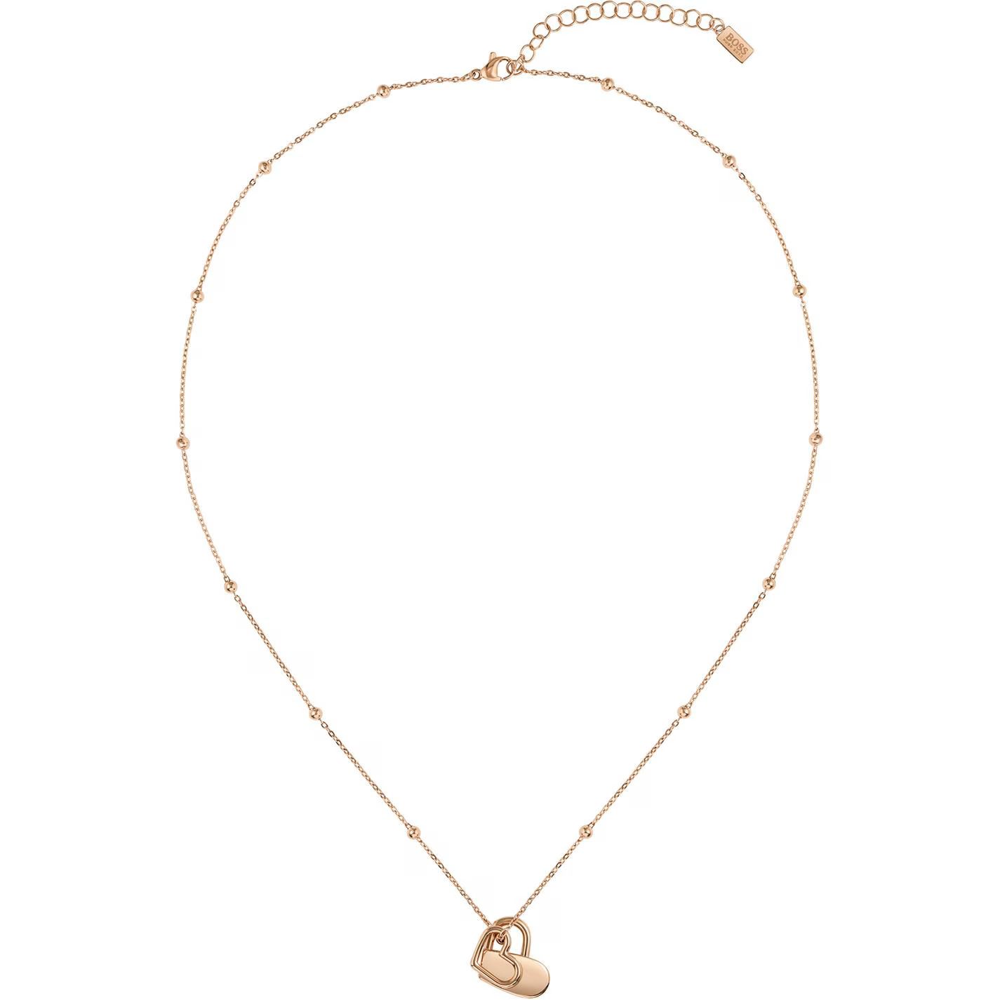 여성 보스 골드 목걸이 Ladies BOSS Soulmate Carnation Gold IP Necklace 759998 Gold