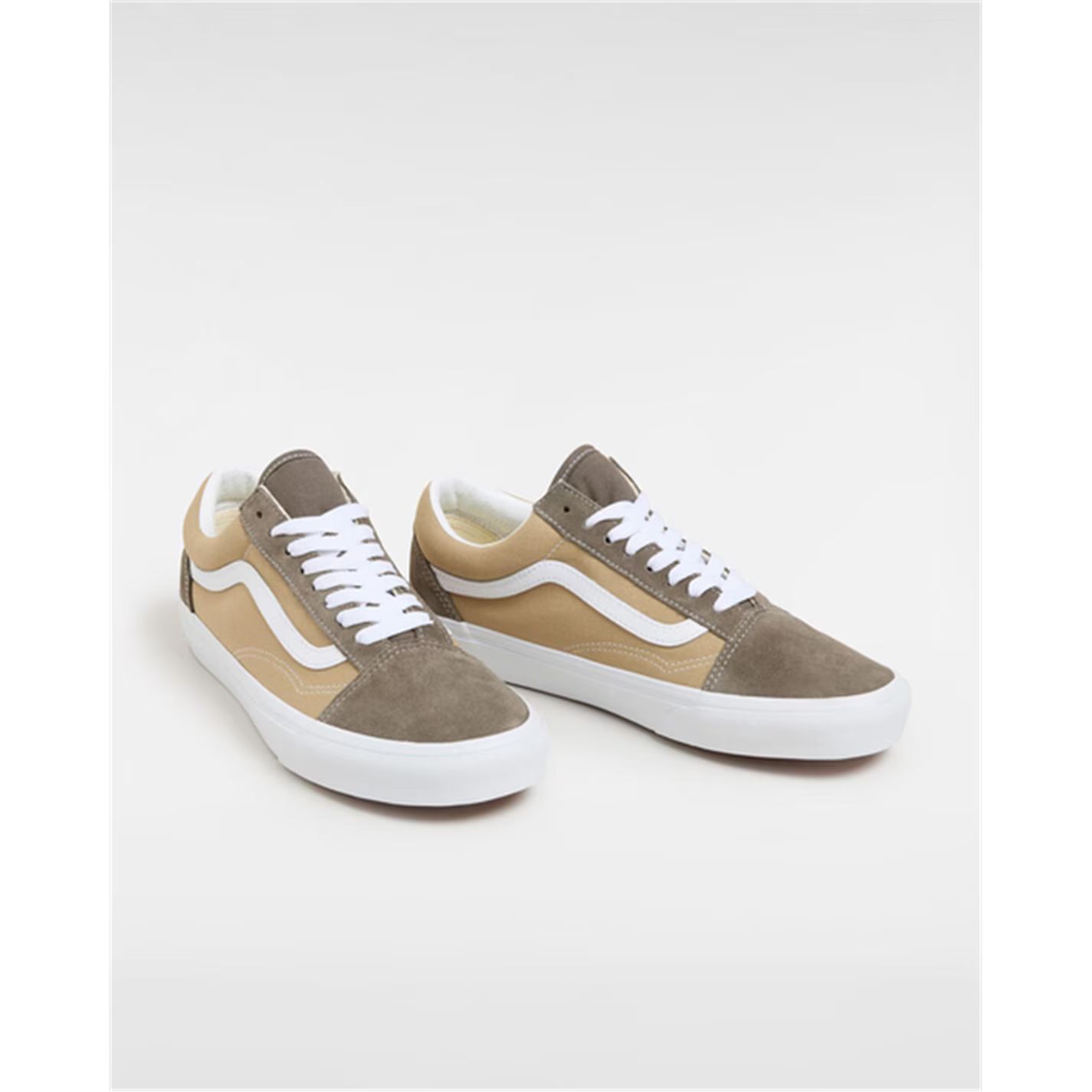 캔버스 로우 탑 남성 블록 브라운 Old Skool canvas low top Mens Block Brown 24618669