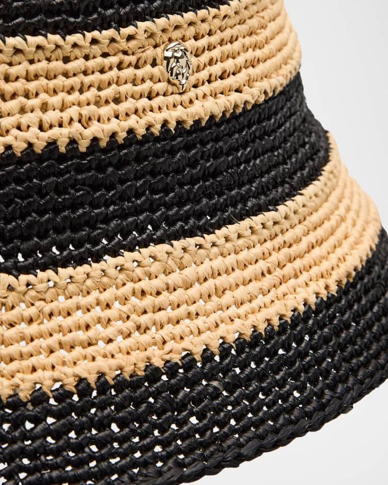 라피아 버킷 모자 Aleki Raffia Crochet Bucket Hat prod281480026NATURAL CHARCOAL