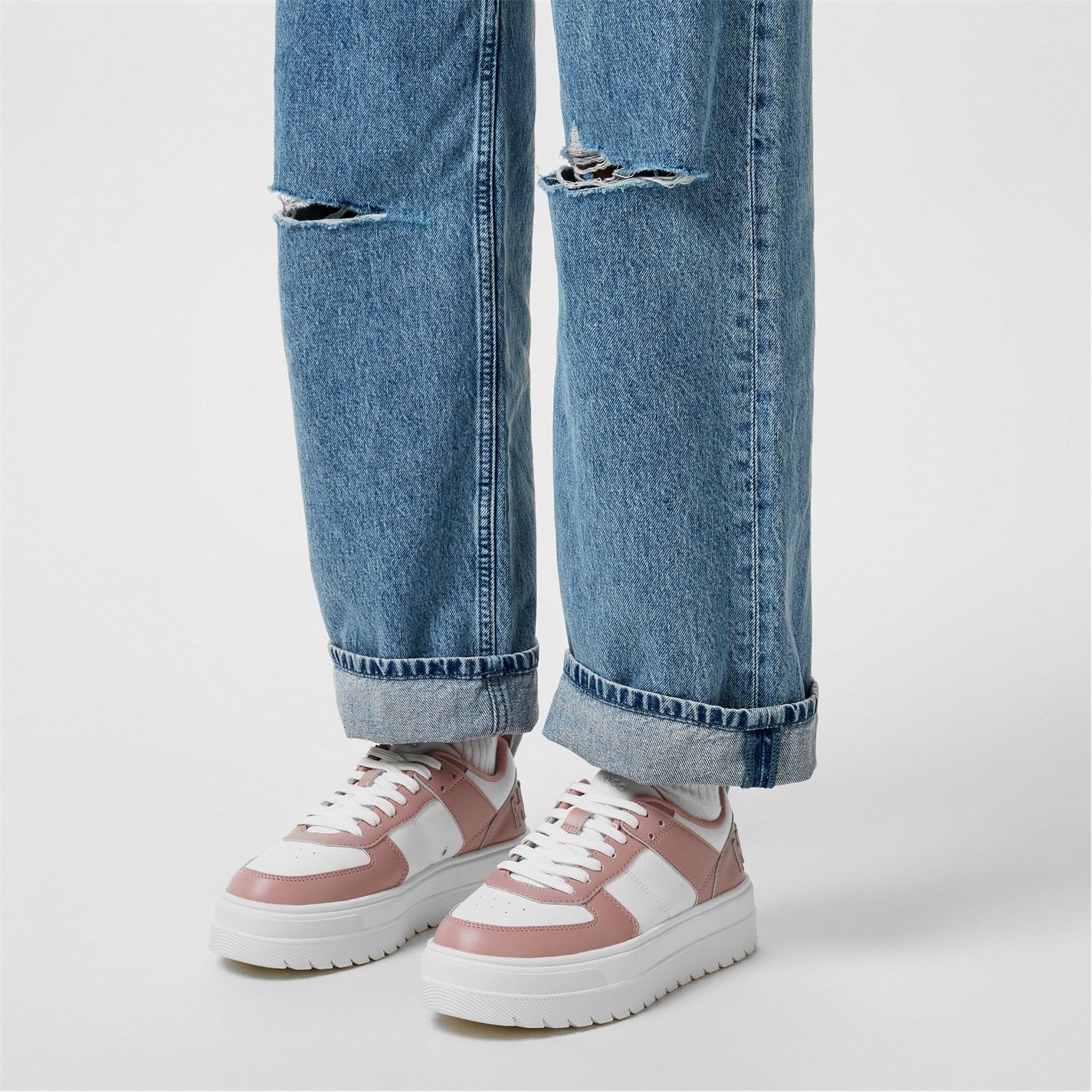 플랫폼 솔 스니커즈 핑크 Platform Sole Trainers Pink 12381106