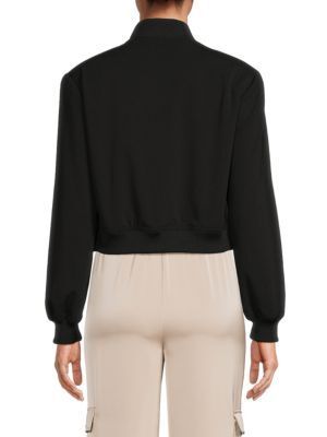 크롭 봄버 자켓 Cropped Bomber Jacket 0400021767207 BLACK