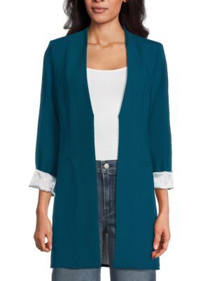 오픈 롱라인 블레이저 Open Front Longline Blazer 0400021865285 CYPRESS