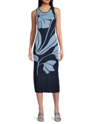 플로랄 미디 드레스 Floral Midi Dress 0400022530018