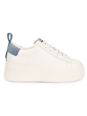 가죽 플랫폼 스니커즈 Move Leather Platform Sneakers 0400022365839 WHITE BLUE