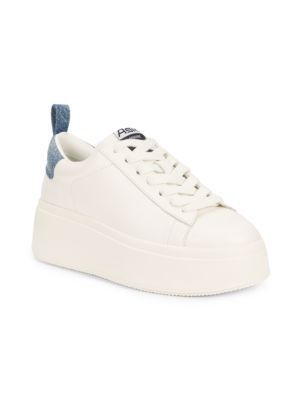 가죽 플랫폼 스니커즈 Move Leather Platform Sneakers 0400022365839 WHITE BLUE