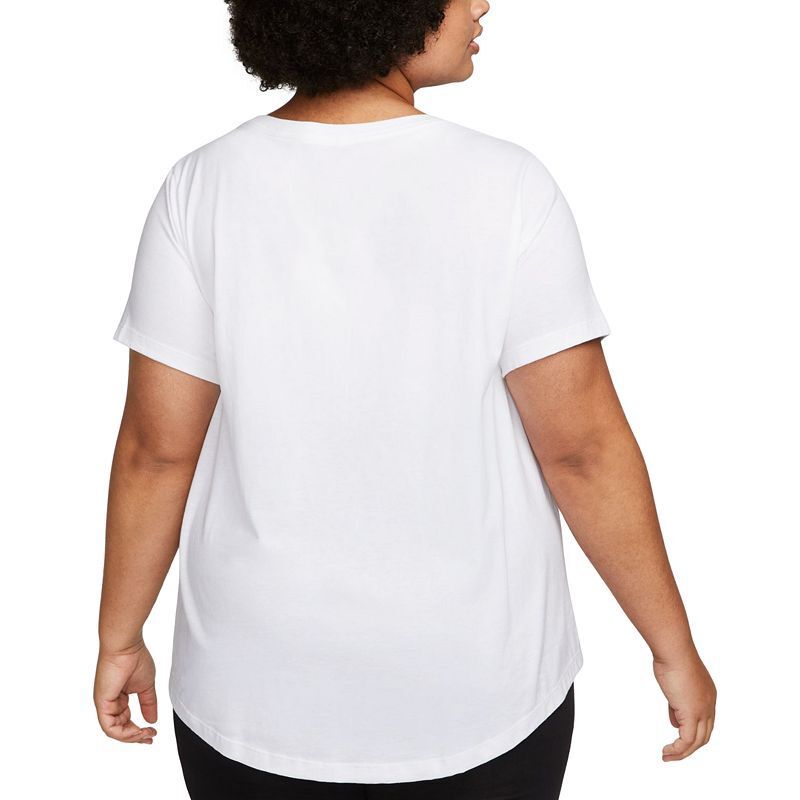 액티브 스포츠웨어 클럽 에센셜 반팔 티셔츠 Plus Size Active Sportswear Club Essentials Short-Sleeve T-Shirt 16122730 White