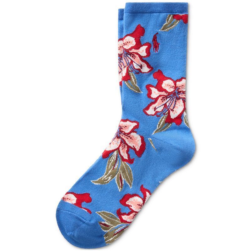 여성 로얄 크루넥 삭스 Women's Royal Bloom Crew Socks 21552865 Blue