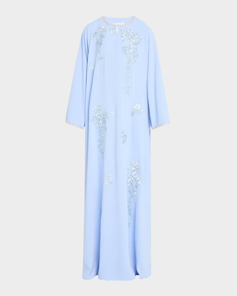 자수 맥시 드레스 Embroidered Maxi Caftan Dress prod280410205CELESTE MULTI
