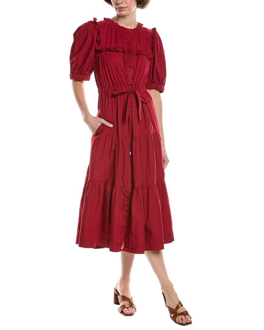 씨 미디 드레스 Sea NY Sibylle Tiered Midi Dress 1415312208
