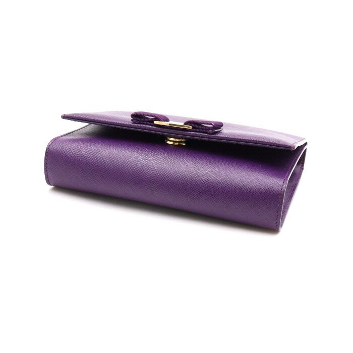 ferragamo■ジニー ミディアム チェーン ショルダークロスバッグ Salvatore Ferragamo Purple Genie Mini Chain Crossbody Bag 22