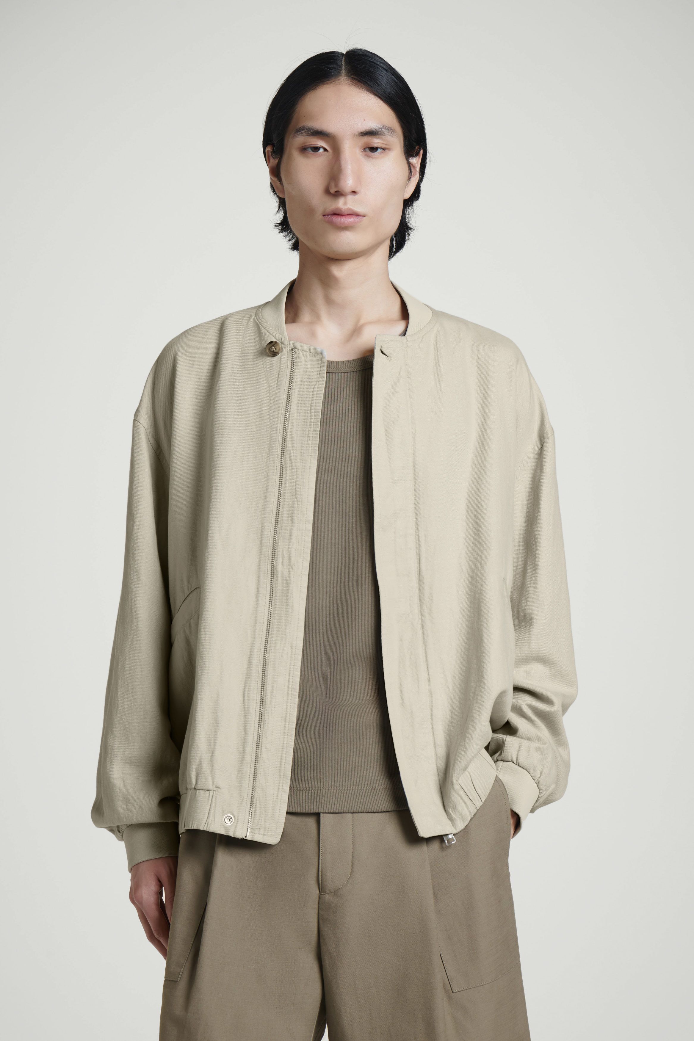 린넨 봄버 자켓 LINEN BOMBER JACKET 1263868001